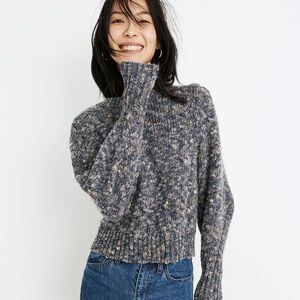 Madewell Pleat Shoulder pullover sweater